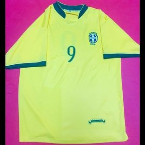 Ranaldo Brazil Soccer Jersey #9 Size Large
